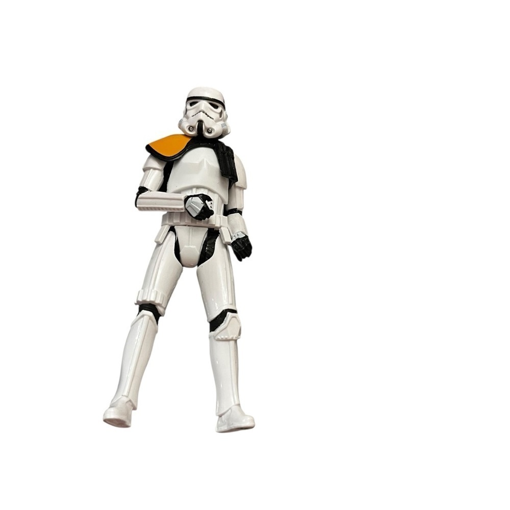 Star Wars Stormtrooper Action Figure - White and Black with Orange Accent 4”